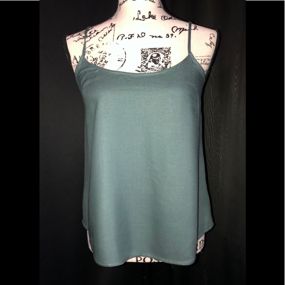 NWT blue/green soft tank top